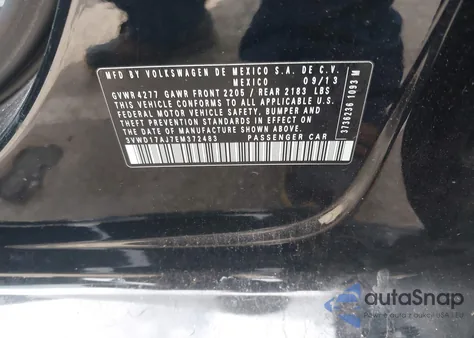 2014 Volkswagen Jetta 1.8T Se из США, поврежденный, VIN 3VWD17AJ7EM372483